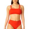 Women Anne Cole | Women'S Ring Strap Bandeau Swim Top