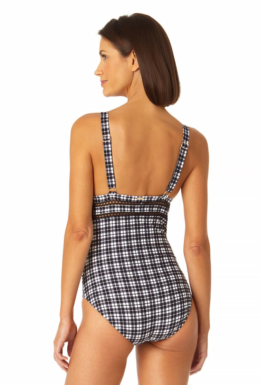 Women Anne Cole | Women'S Trim Triangle One Piece Swimsuit