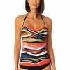 Women Anne Cole | Women'S Twist Front Bandeaukini Swim Top