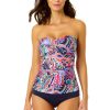 Women Anne Cole | Women'S Paisley Parade Twist Front Bandeaukini Swim Top