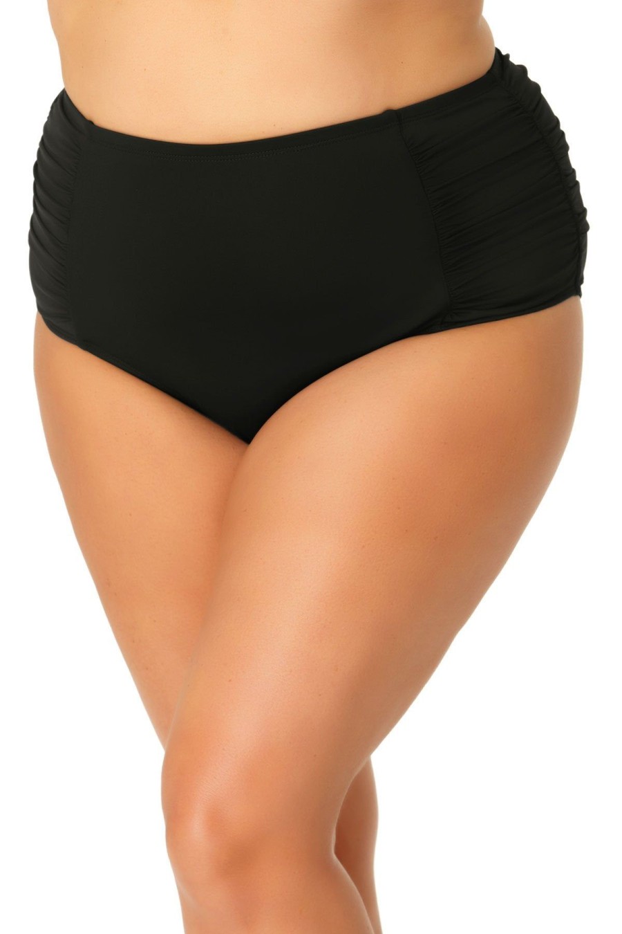 Women Anne Cole | Shirred High Waist Tummy Control Bottom