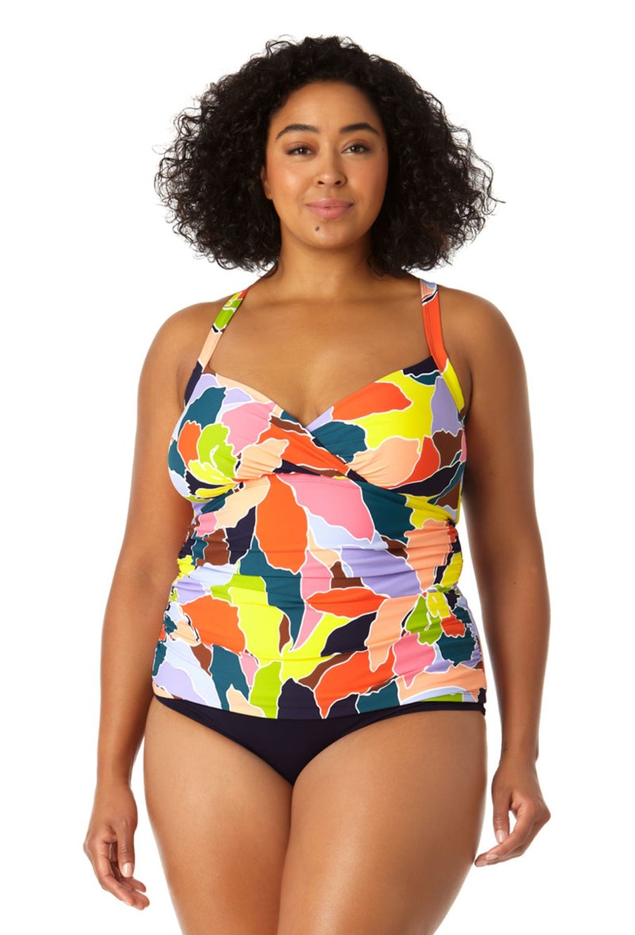 Women Anne Cole | Women'S Halter Tankini Top