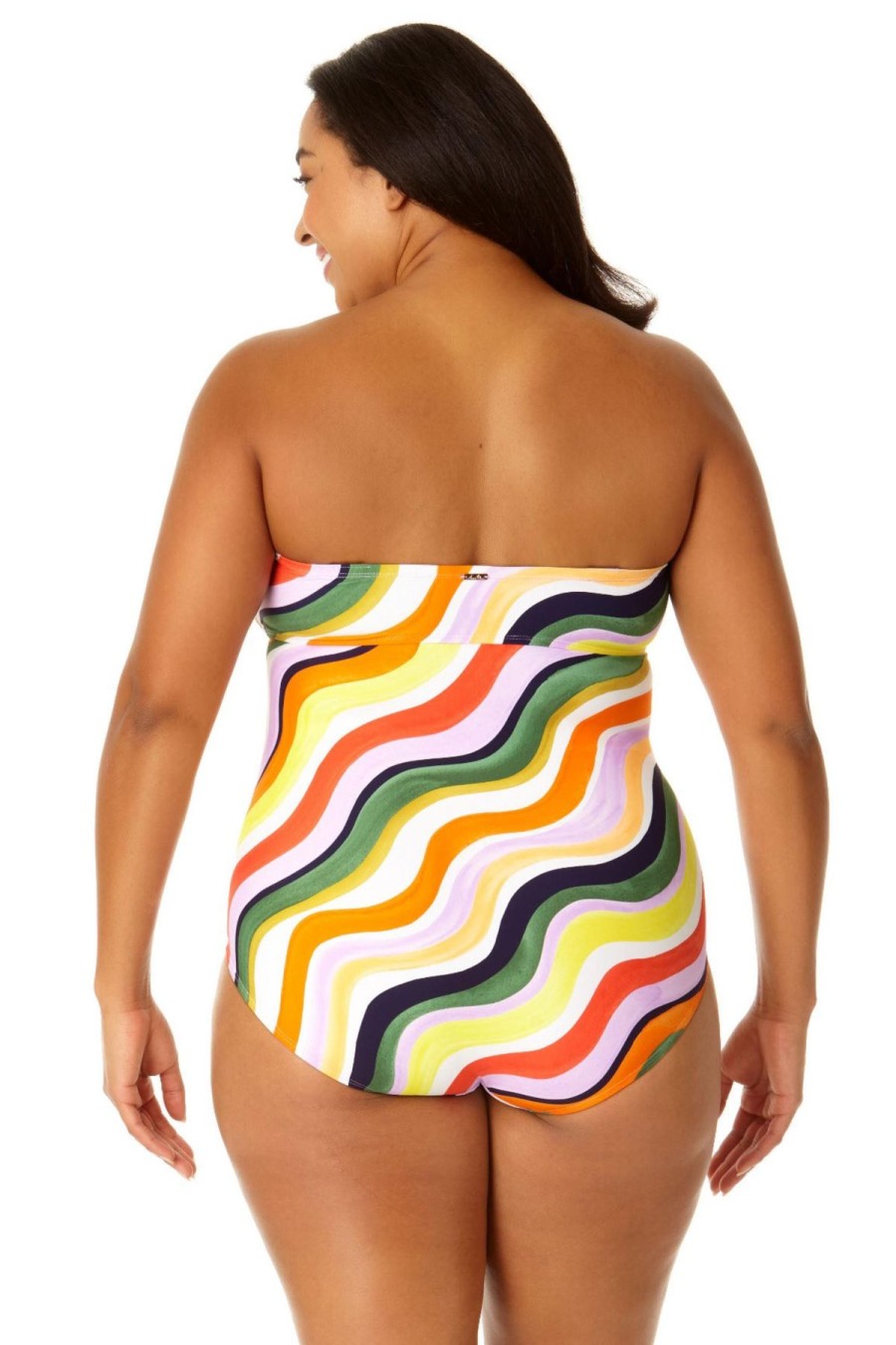 Women Anne Cole | Women'S Twist Front Shirred One Piece Swimsuit