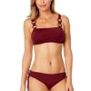 Women Anne Cole | Women'S Live In Color Ring Strap Bandeau Swim Top