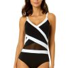 Women Anne Cole | Women'S Mesh Around Mesh Insert One Piece Swimsuit