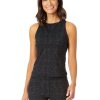 Women Anne Cole | Anne Cole Active-Women'S High Neck Racer Back Tank Top