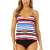 Women Anne Cole | Women'S Easy Breezy Stripe Easy Triangle Tankini Swim Top