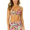 Women Anne Cole | Women'S Sun Blossom Surplice Underwire Bikini Top