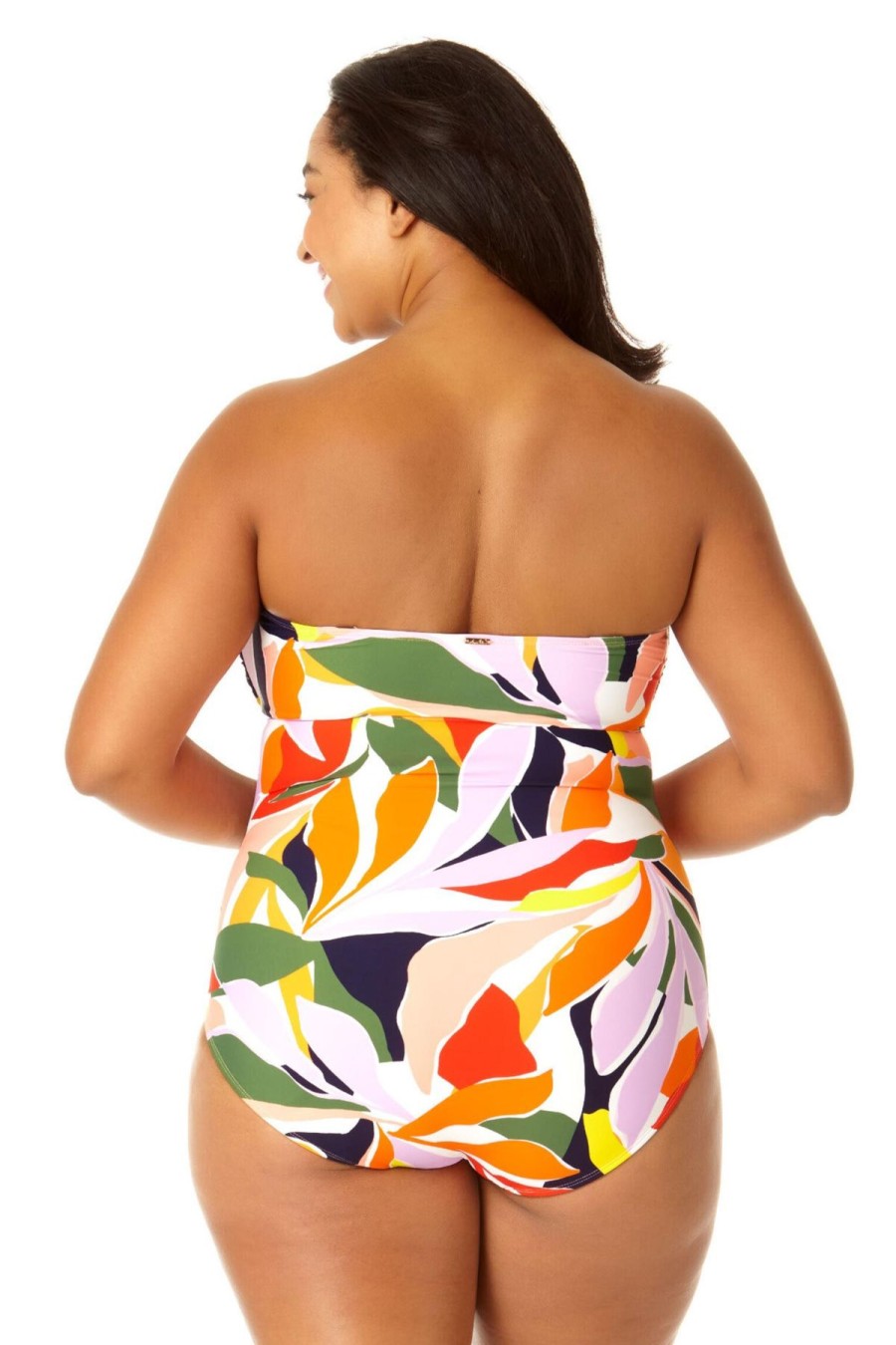 Women Anne Cole | Women'S Twist Front Shirred One Piece Swimsuit