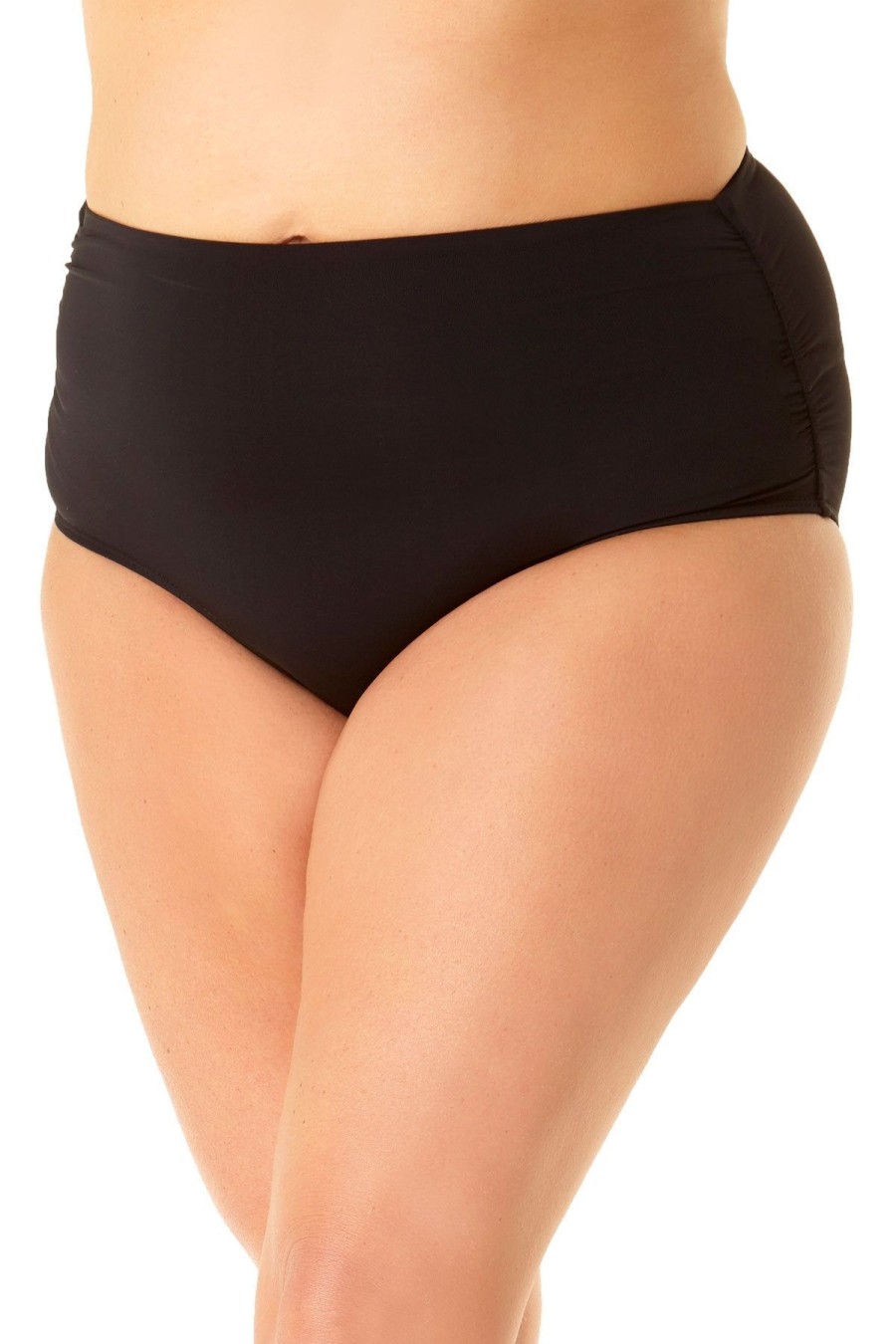 Women Anne Cole | Convertible High Waist Shirred Swim Bottom