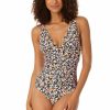 Women Anne Cole | Women'S Soft Band Shirred One Piece Swimwsuit