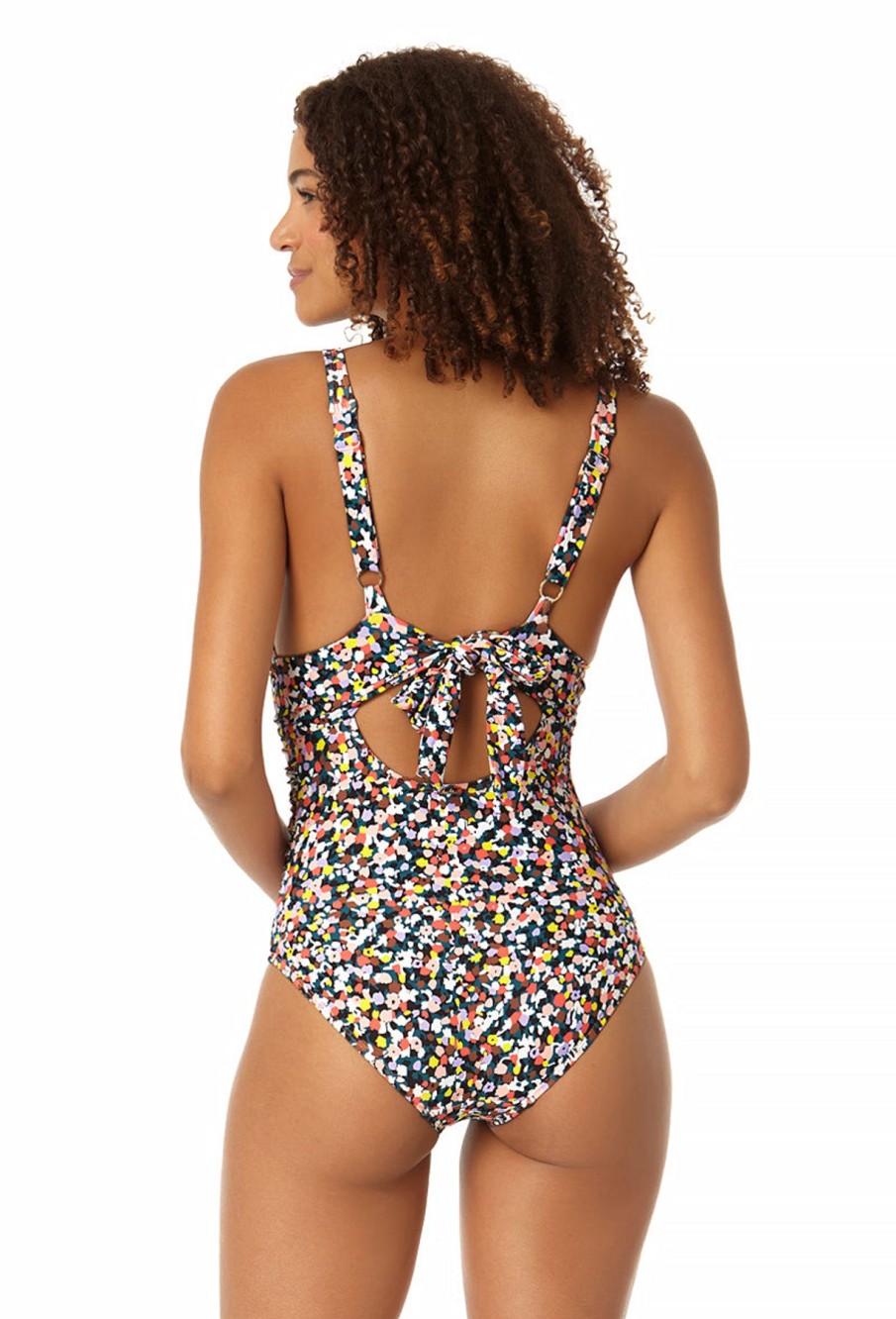 Women Anne Cole | Women'S Soft Band Shirred One Piece Swimwsuit