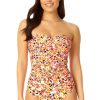 Women Anne Cole | Women'S Twist Front Shirred One Piece Swimsuit