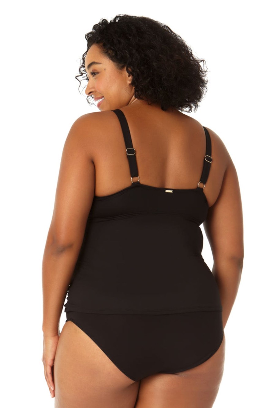 Women Anne Cole | Women'S Twist Front Underwire Tankini Swim Top