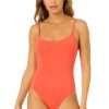 Women Anne Cole | Women'S Live In Color Vintage Lingerie Maillot One Piece Swimsuit