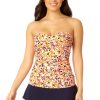 Women Anne Cole | Women'S Twist Front Bandeaukini Swim Top