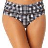 Women Anne Cole | Women'S Trim Mid Rise Bikini Bottom