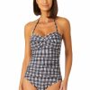 Women Anne Cole | Women'S Twist Front Shirred One Piece Swimsuit