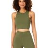 Women Anne Cole | Anne Cole Active-Women'S High Neck Crop Top