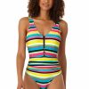 Women Anne Cole | Women'S Center Tab Over The Shoulder One Piece Swimsuit