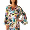 Women Anne Cole | Women'S Bell Sleeve Tunic Swimsuit Cover Up