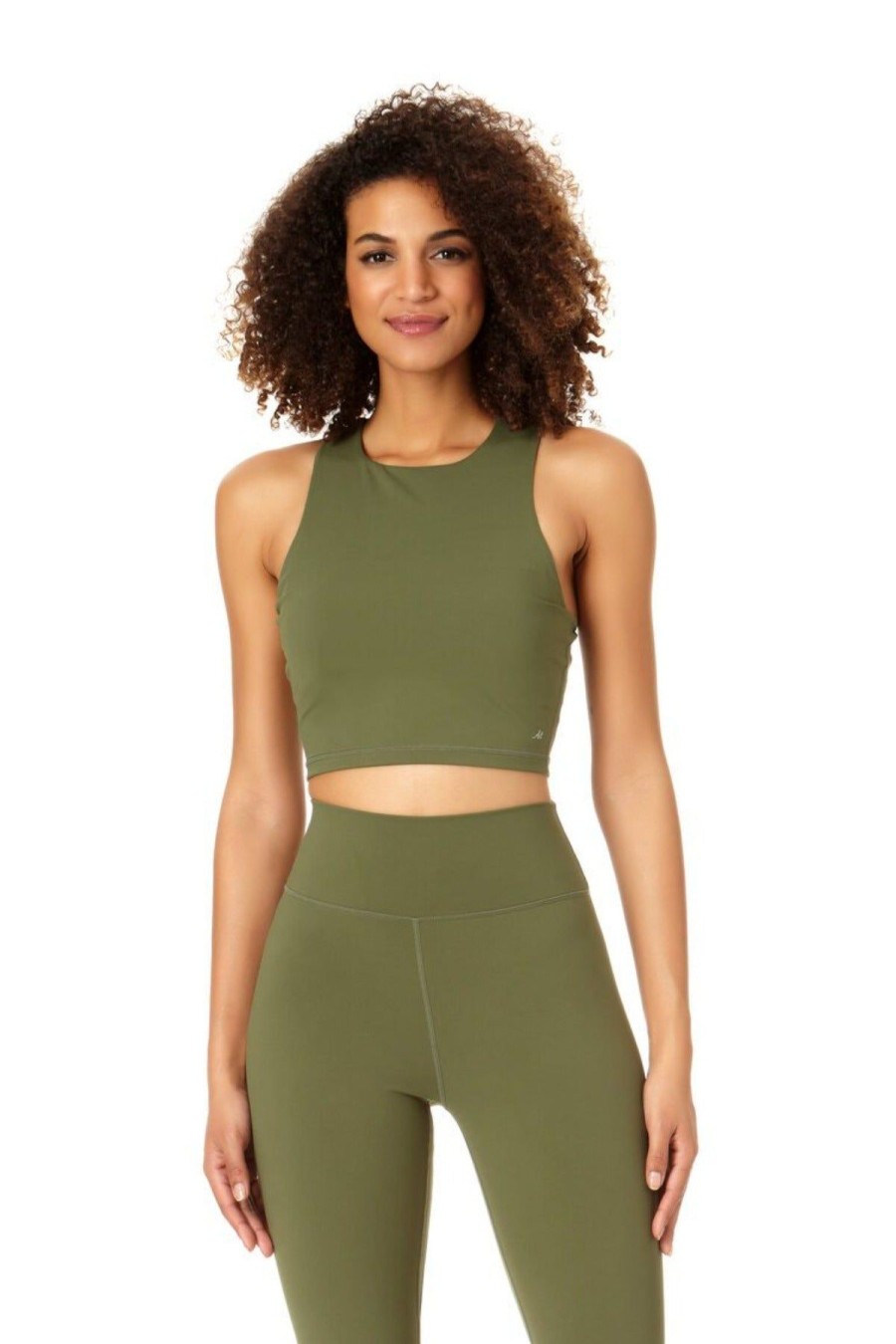 Women Anne Cole | Anne Cole Active-Women'S High Neck Crop Top