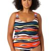 Women Anne Cole | Women'S Scoop Neck Shirred One Piece Swimsuit