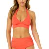 Women Anne Cole | Women'S Live In Color Halter Bikini Top