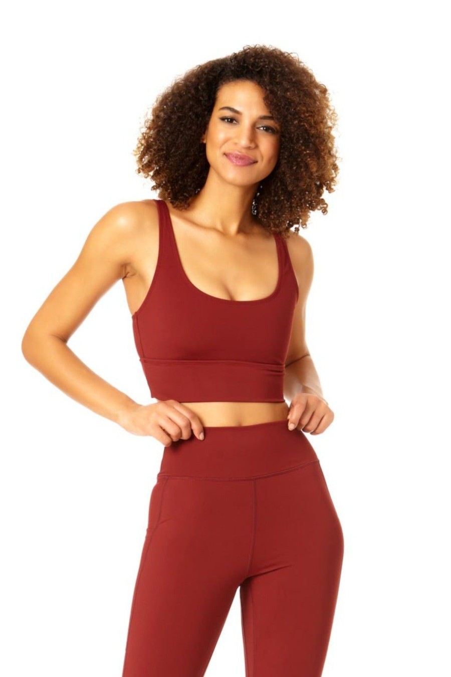 Women Anne Cole | Anne Cole Active-Women'S Scoop Bra Top