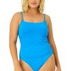 Women Anne Cole | Women'S Live In Color Shirred Lingerie Maillot One Piece