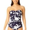 Women Anne Cole | Women'S Twist Front Shirred One Piece Swimsuit