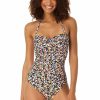 Women Anne Cole | Women'S Twist Front Shirred One Piece Swimsuit