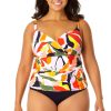 Women Anne Cole | Women'S Twist Front Underwire Tankini Swim Top