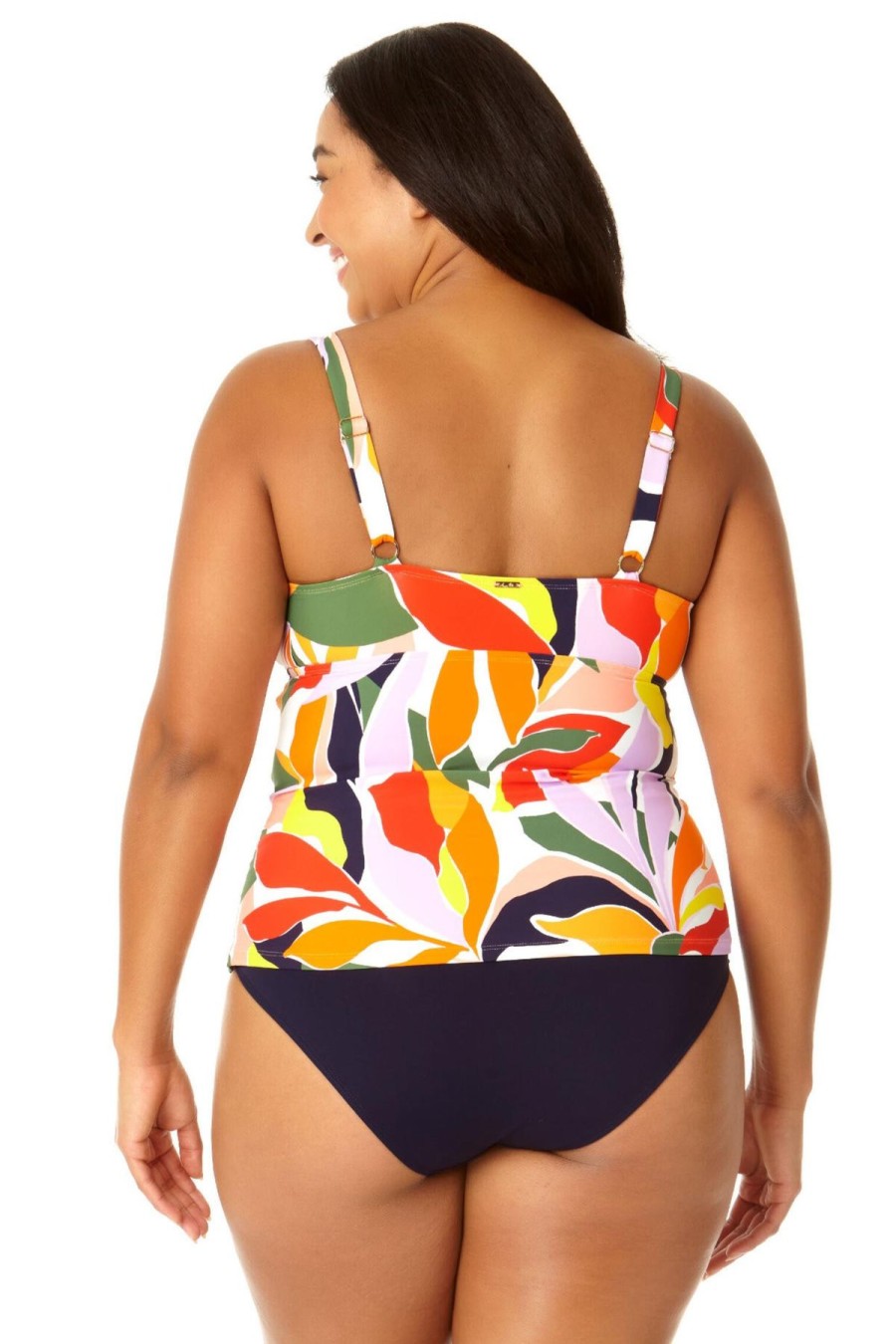 Women Anne Cole | Women'S Twist Front Underwire Tankini Swim Top