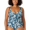 Women Anne Cole | Women'S V-Wire One Piece Swimsuit