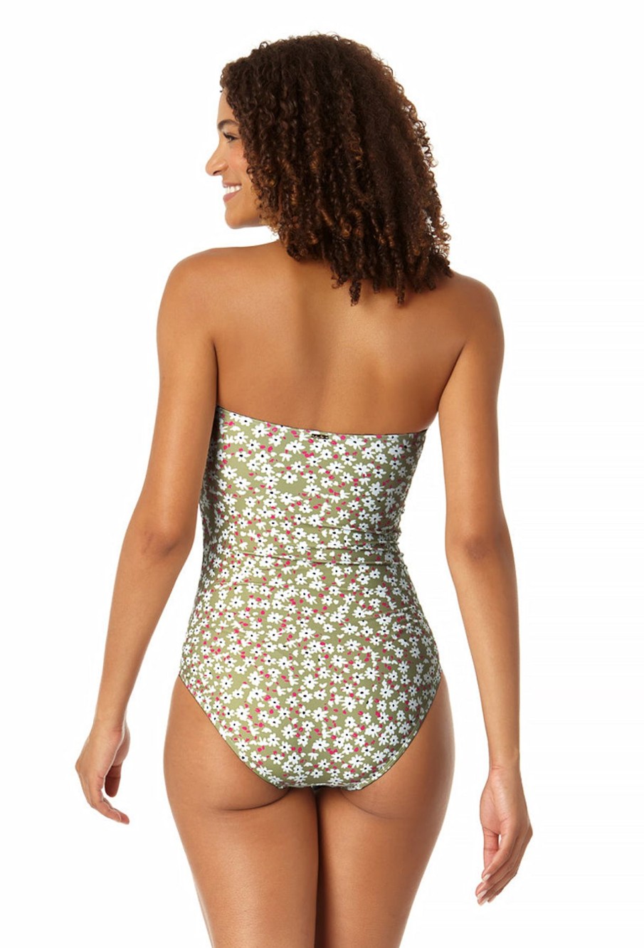 Women Anne Cole | Women'S Twist Front Shirred One Piece Swimsuit