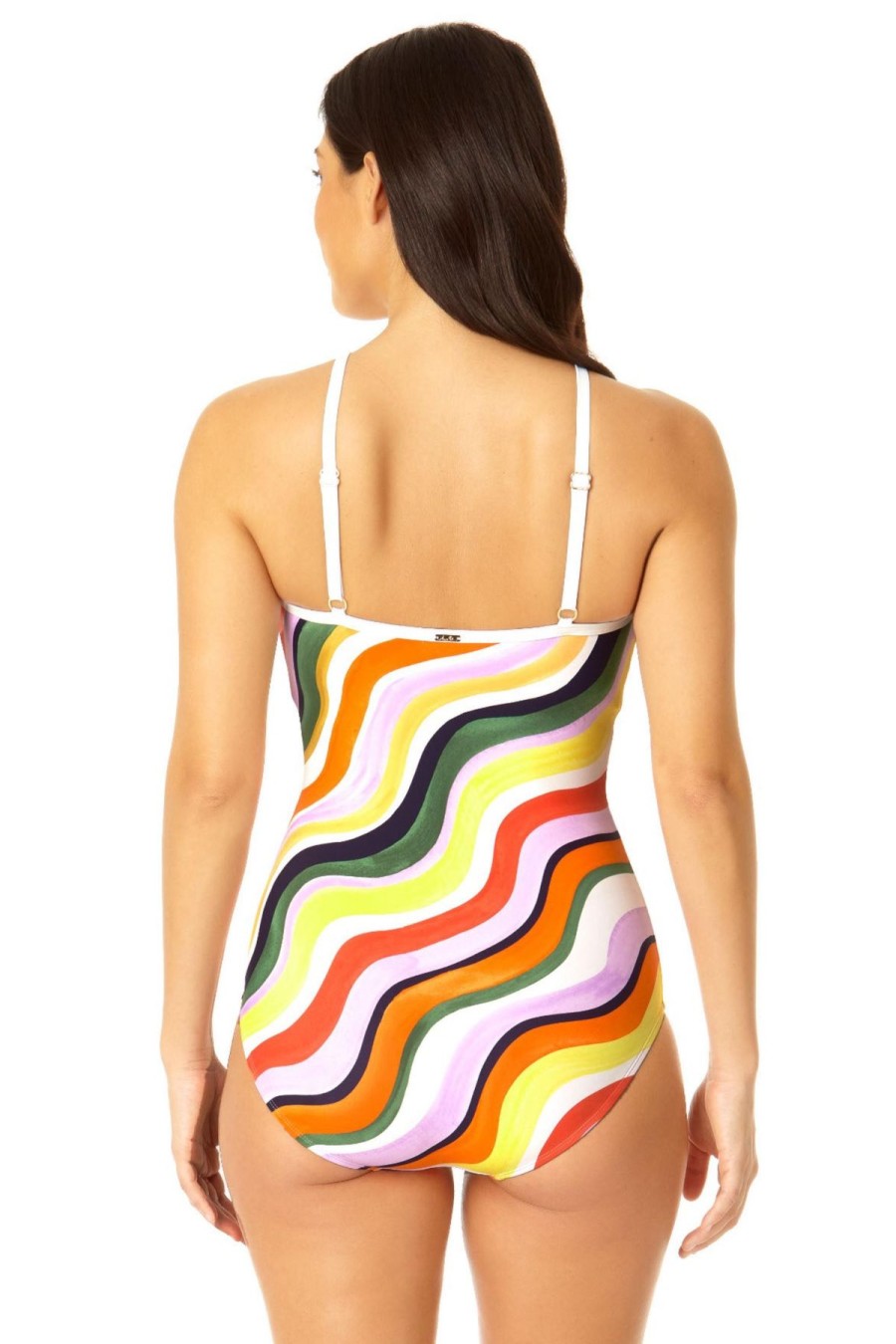 Women Anne Cole | Women'S Halter Keyhole One Piece Swimsuit