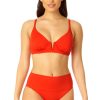 Women Anne Cole | Women'S V Wire Underwire Bikini Swim Top