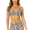 Women Anne Cole | Women'S Wild Cat V Wire Underwire Bikini Swim Top