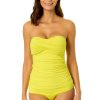 Women Anne Cole | Women'S Live In Color Twist Front Bandeaukini Swim Top