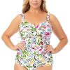 Women Anne Cole | Twist Front Shirred One Piece Swimsuit