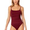 Women Anne Cole | Women'S Live In Color Shirred Lingerie Maillot One Piece