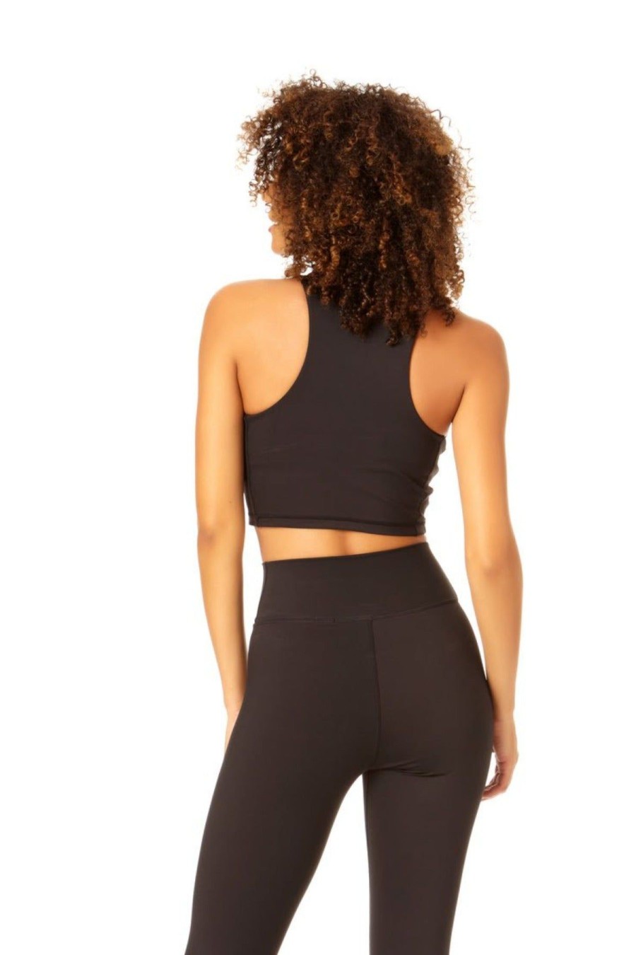 Women Anne Cole | Anne Cole Active-Women'S High Neck Crop Top