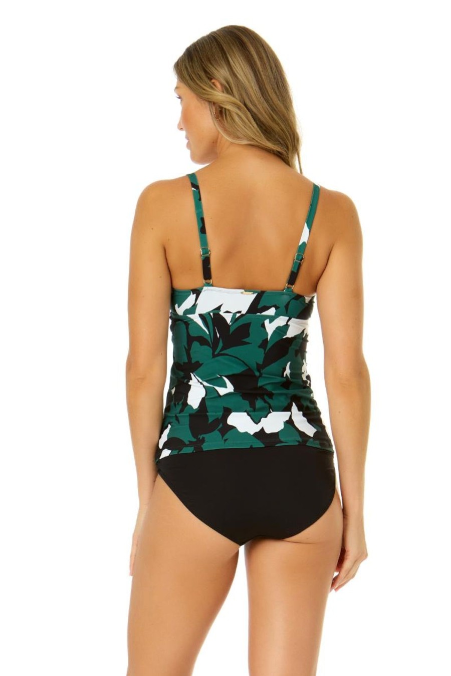 Women Anne Cole | Women'S Desert Bloom Twist Front Underwire Tankini Swim Top