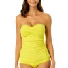 Women Anne Cole | Women'S Live In Color Twist Front Bandeaukini Swim Top