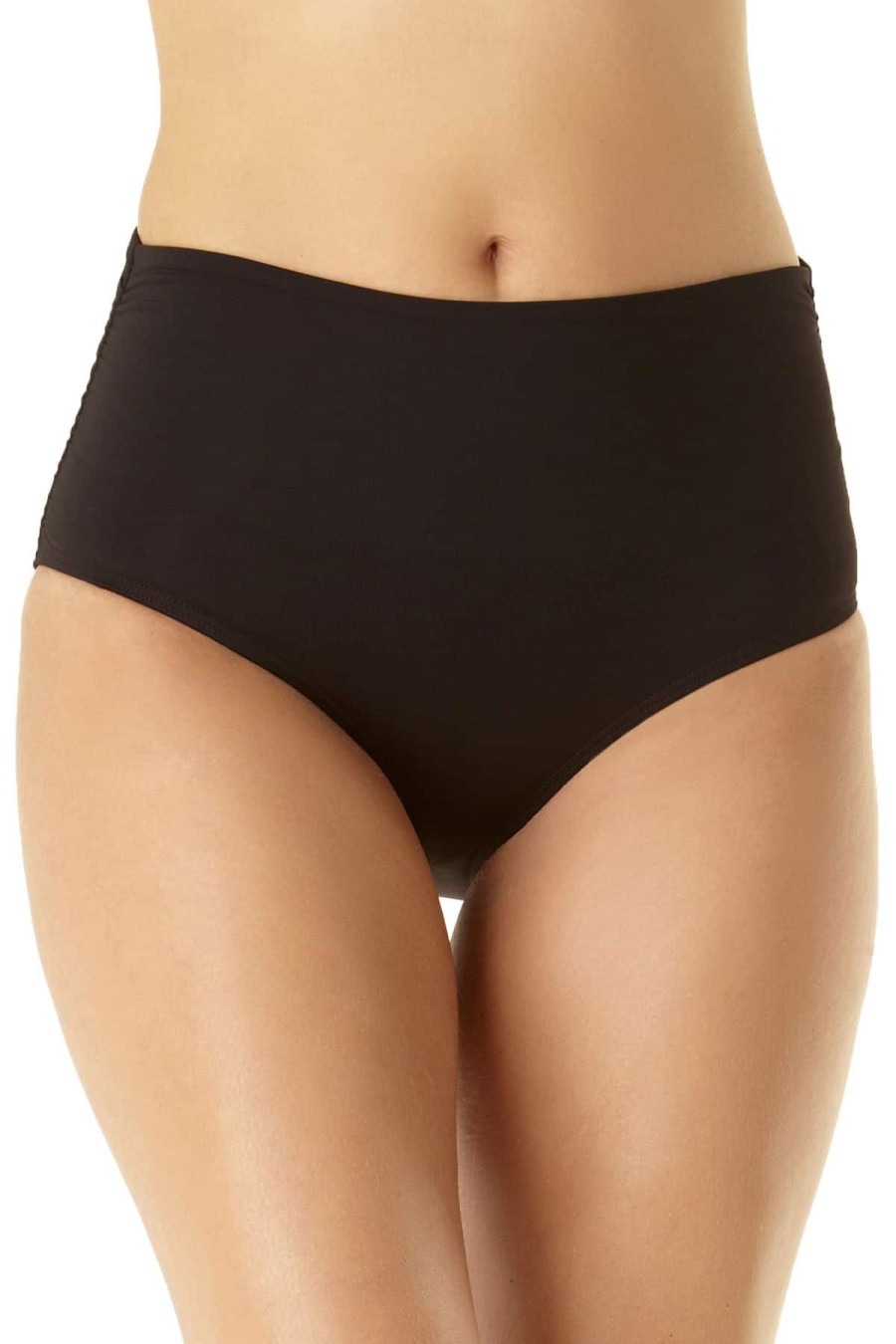 Women Anne Cole | Convertible High Waist Shirred Swim Bottom