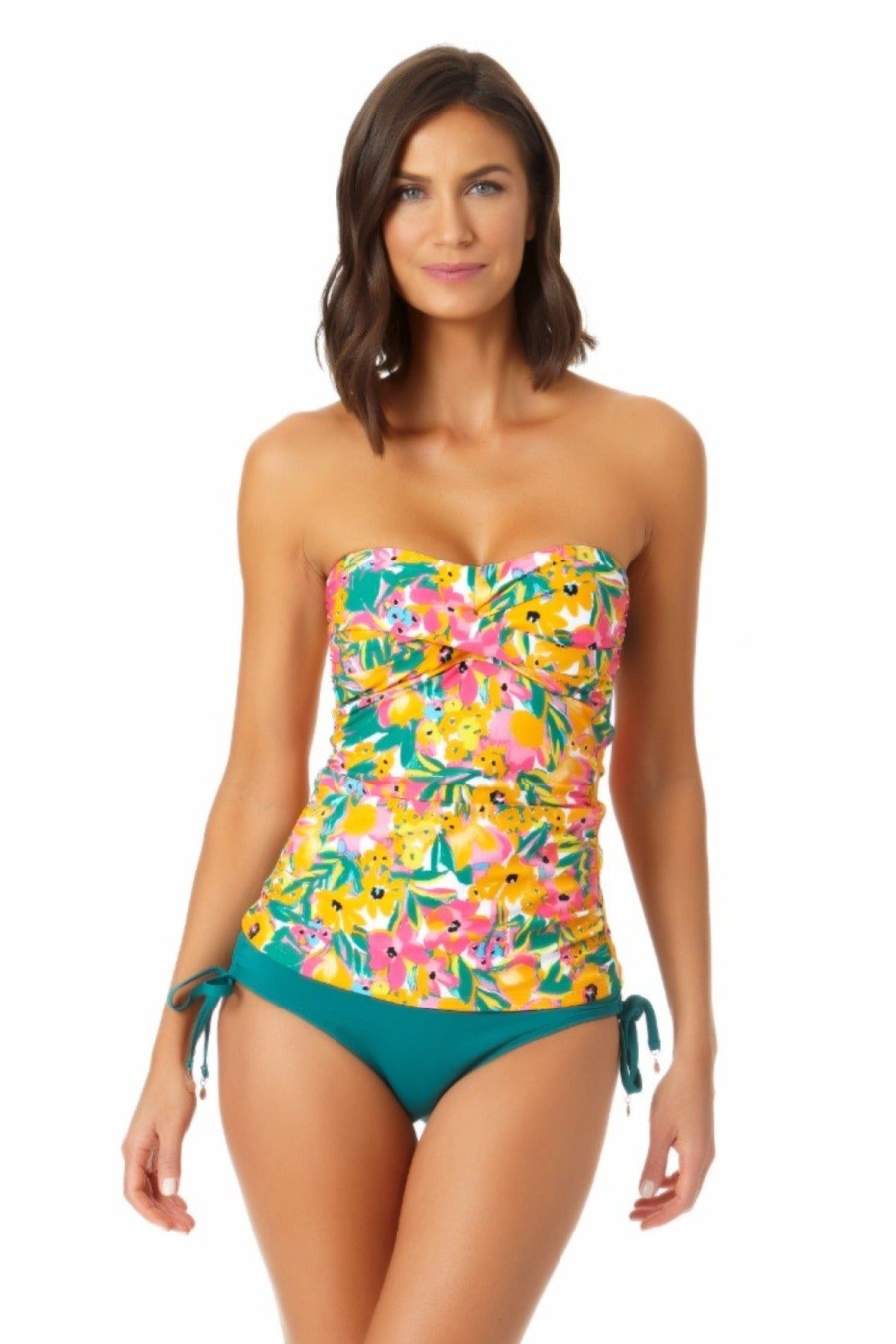 Women Anne Cole | Twist Front Bandeaukini Swim Top