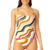 Women Anne Cole | Women'S Shirred Lingerie Maillot One Piece Swimsuit