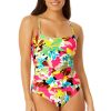 Women Anne Cole | Women'S Shirred Lingerie Maillot One Piece Swimsuit