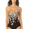 Women Anne Cole | Lace Up Classic Maillot One Piece Swimsuit